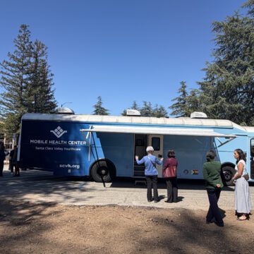 A mobile health clinic in Cupertino, California