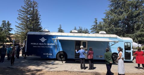 A mobile health clinic in Cupertino, California