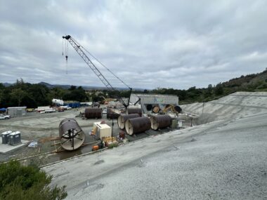 Anderson tunnel Construction on a water project in Santa Clara County, California