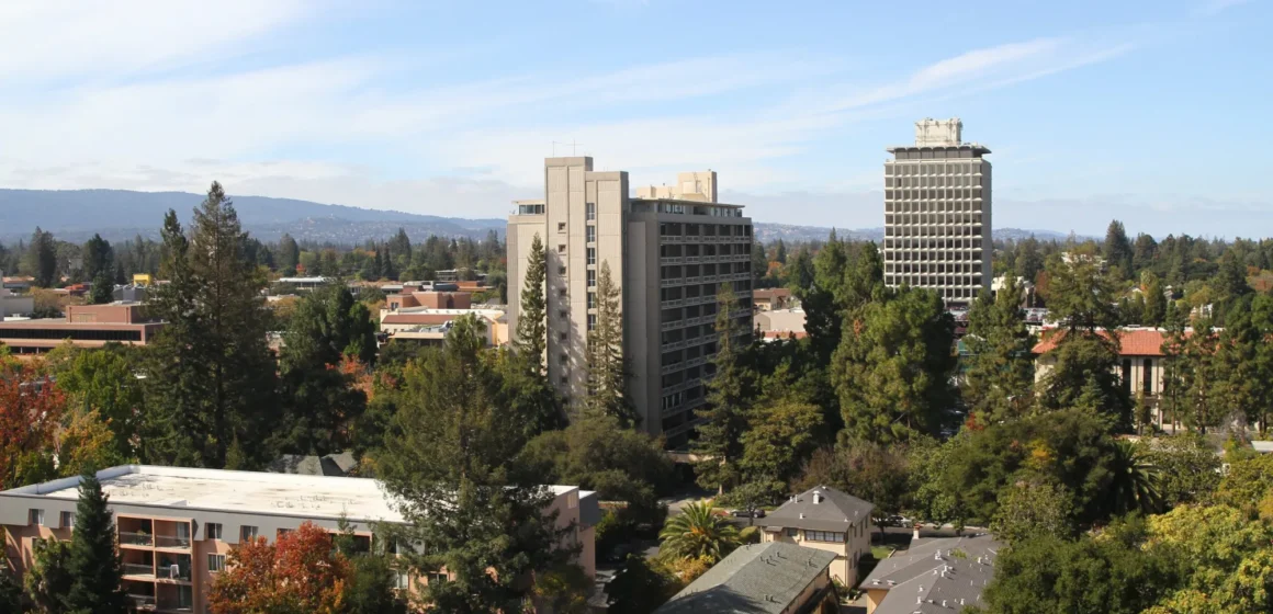 Palo Alto Embarcadero A view of buildings in Palo Alto, California