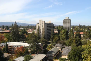 Palo Alto Embarcadero A view of buildings in Palo Alto, California