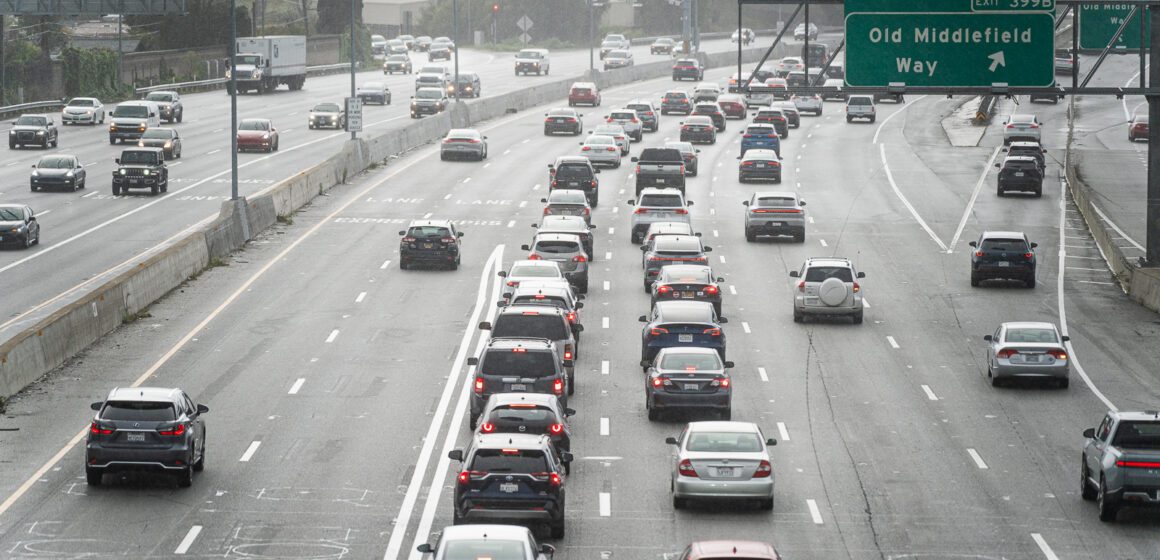 Cars on freeway