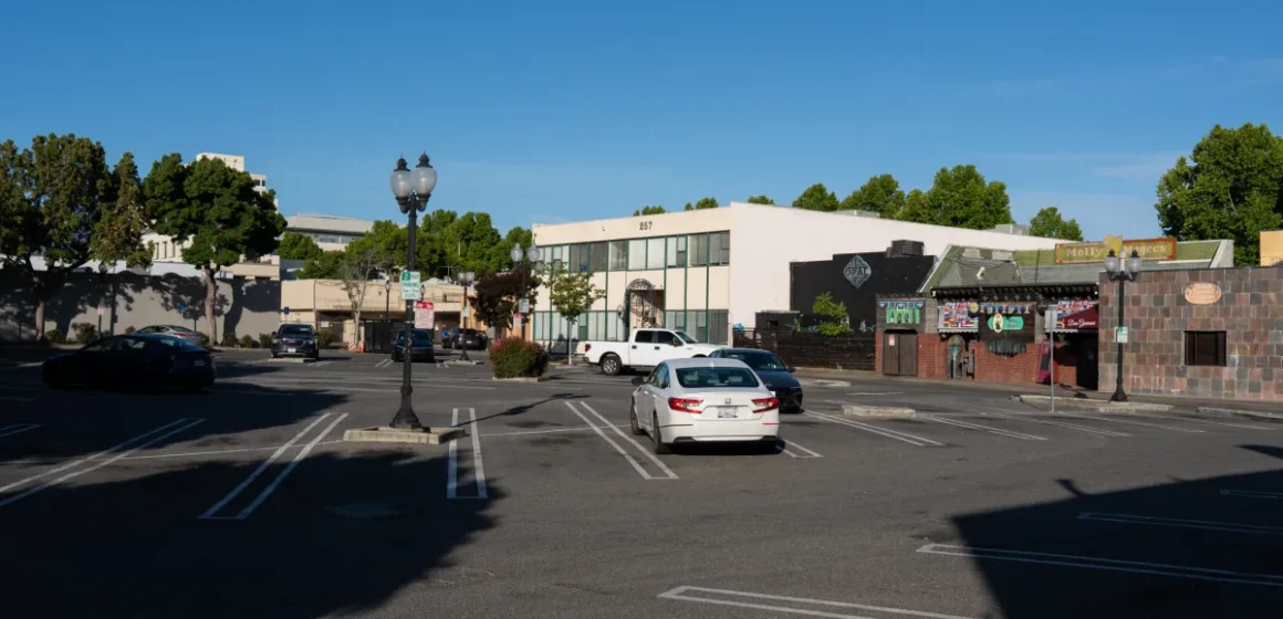 buildings in downtown Mountain View, California