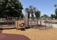A playground at a park in San Jose, California