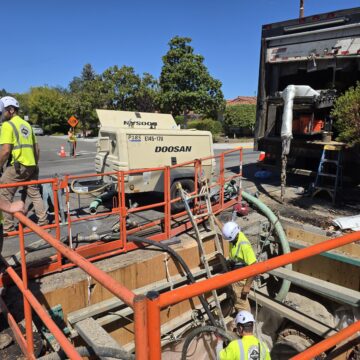 San Jose Water Utility workers working