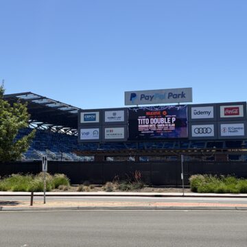 PayPal Park The exterior of a stadium in San Jose, California