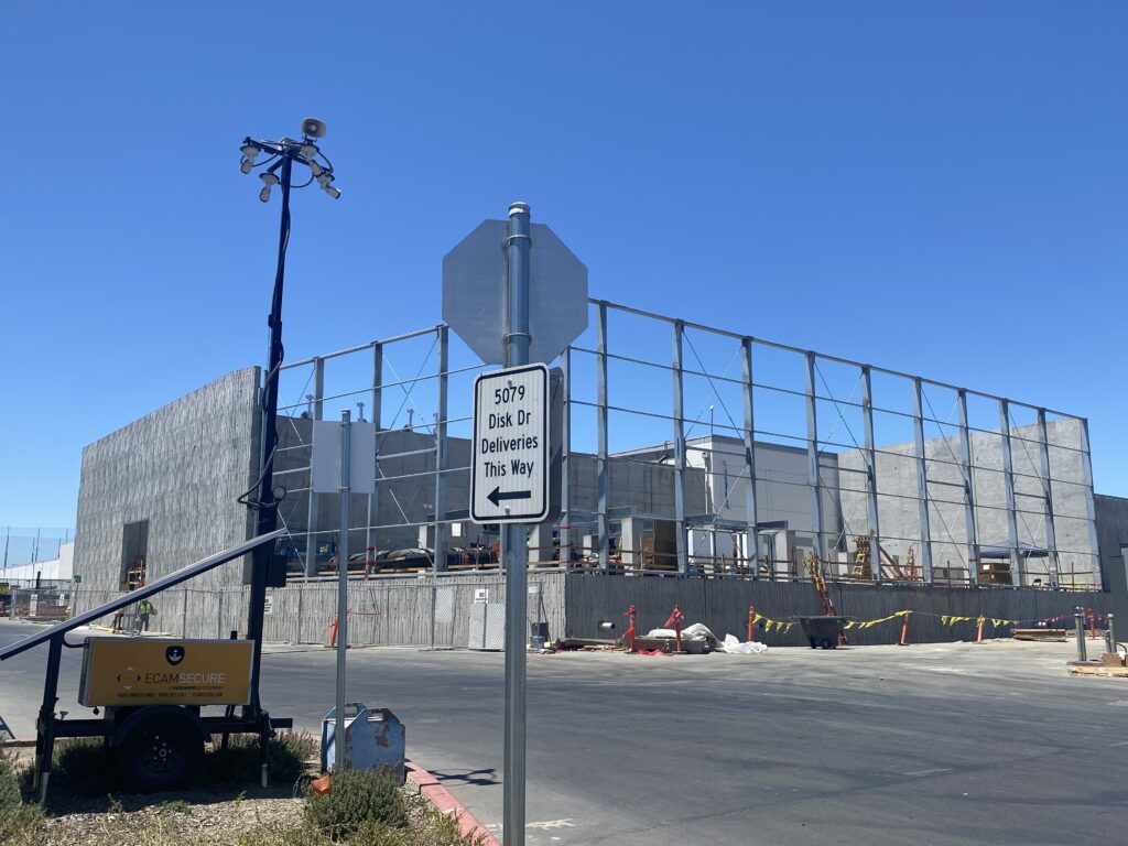 A partially constructed building in San Jose, California