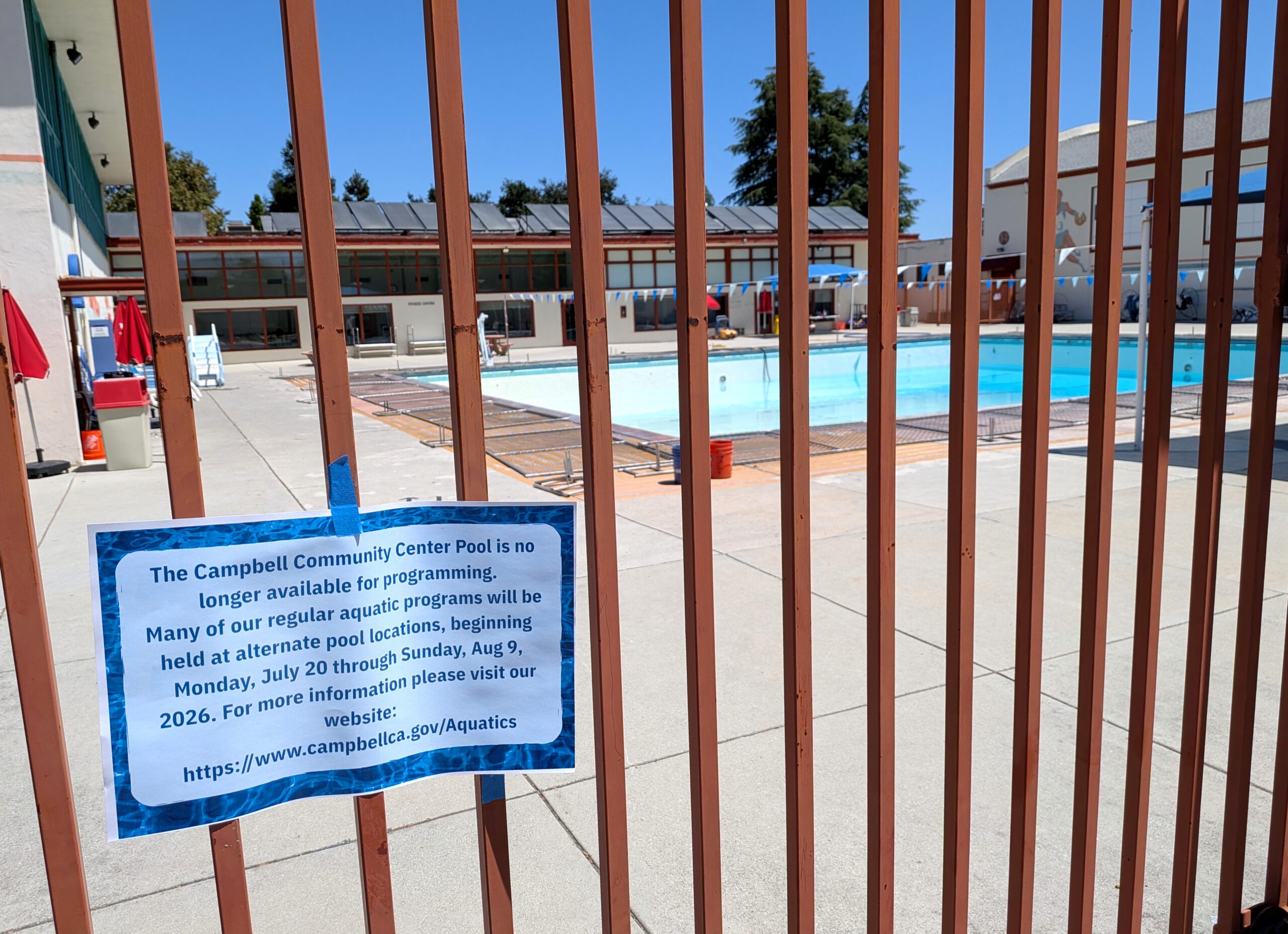 Campbell S Popular Community Pool Permanently Closes San Jos Spotlight Campbell Community Center Pool Scaled 