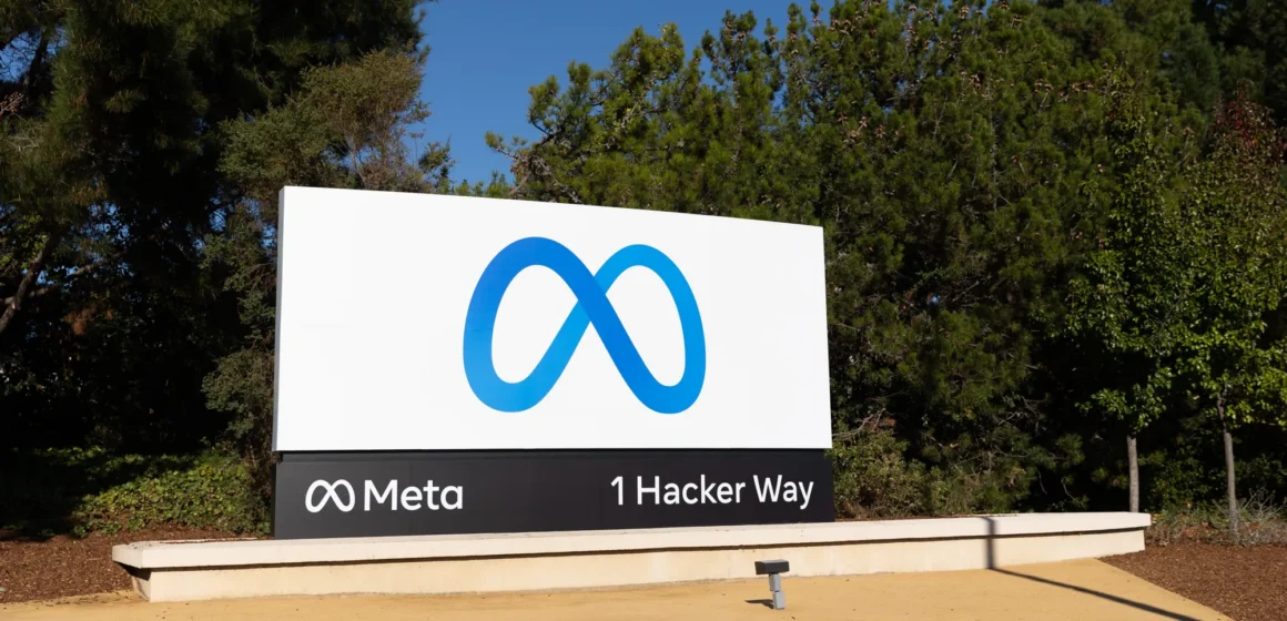 Meta HQ 2 Embarcadero A sign outside Meta HQ in Menlo Park, California