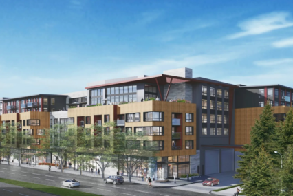 A rendering of a housing development in Palo Alto, California