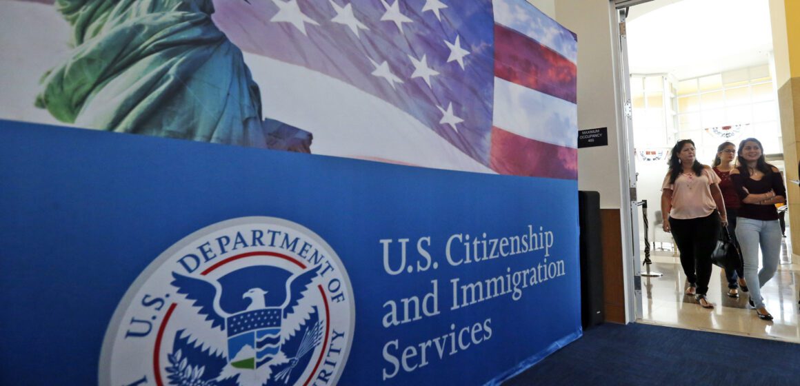 A government sign with the logo for the U.S. Department of Homeland Security
