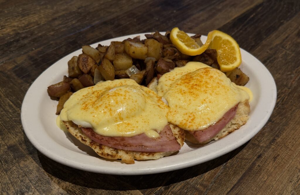 eggs benedict on a plate