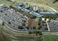 An aerial view of an IBM research center in San Jose, California