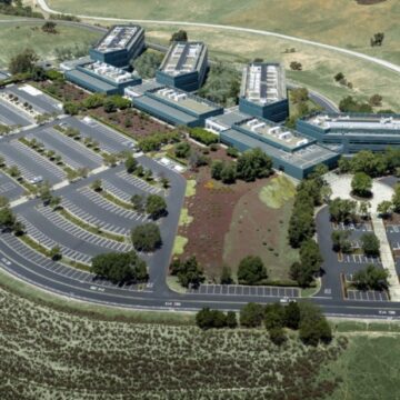IBM REZONING An aerial view of an IBM research center in San Jose, California
