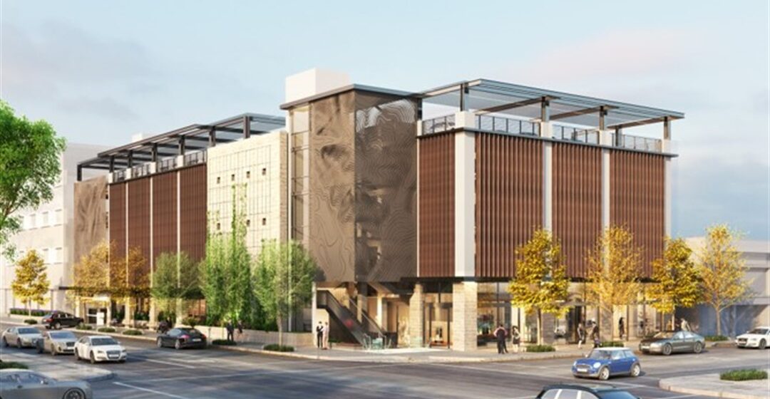 downtown-parking-garage-rendering A rendering of a parking garage proposed for Palo Alto, California