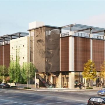 downtown-parking-garage-rendering A rendering of a parking garage proposed for Palo Alto, California