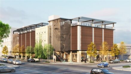 downtown-parking-garage-rendering A rendering of a parking garage proposed for Palo Alto, California