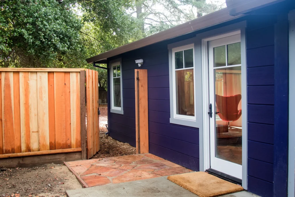 The entrance to a home in Palo Alto, California