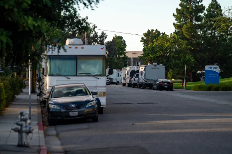 Rvs parked on streets