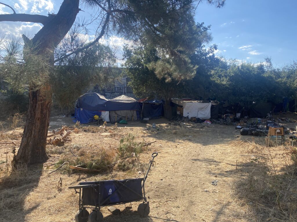 A homeless camp in San Jose, California