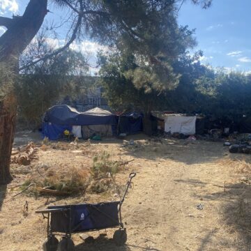 JUNGLE CALTRANS SWEEP SAN JOSE-- Jobino Medina Sarabia A homeless camp in San Jose, California