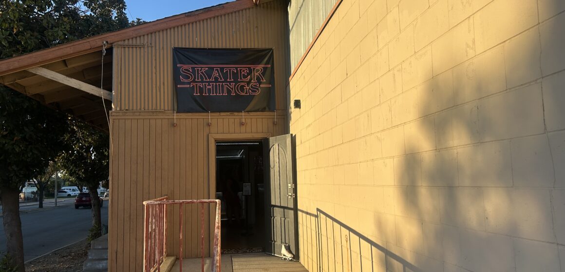 SKATER THINGS The exterior to a roller-skate business in Gilroy, California