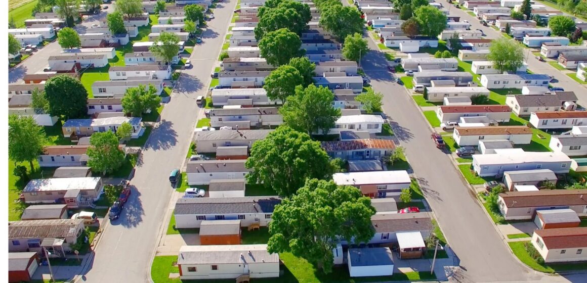 Mobile home park SCCAOR An aerial view of a mobile home park