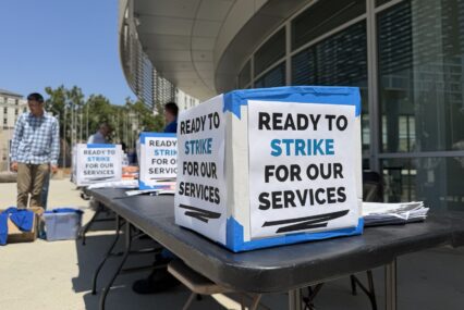 A vote box on a table