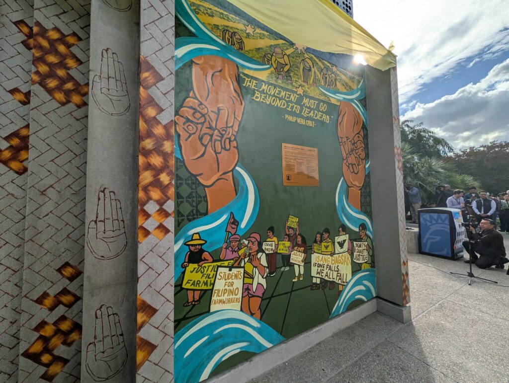 A mural on a college campus in San Jose, California